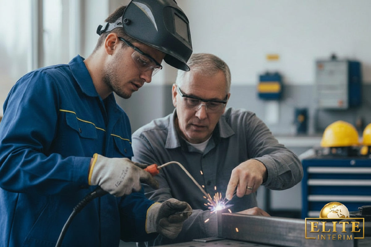 Test de soudure précis par un technicien roumain expert.