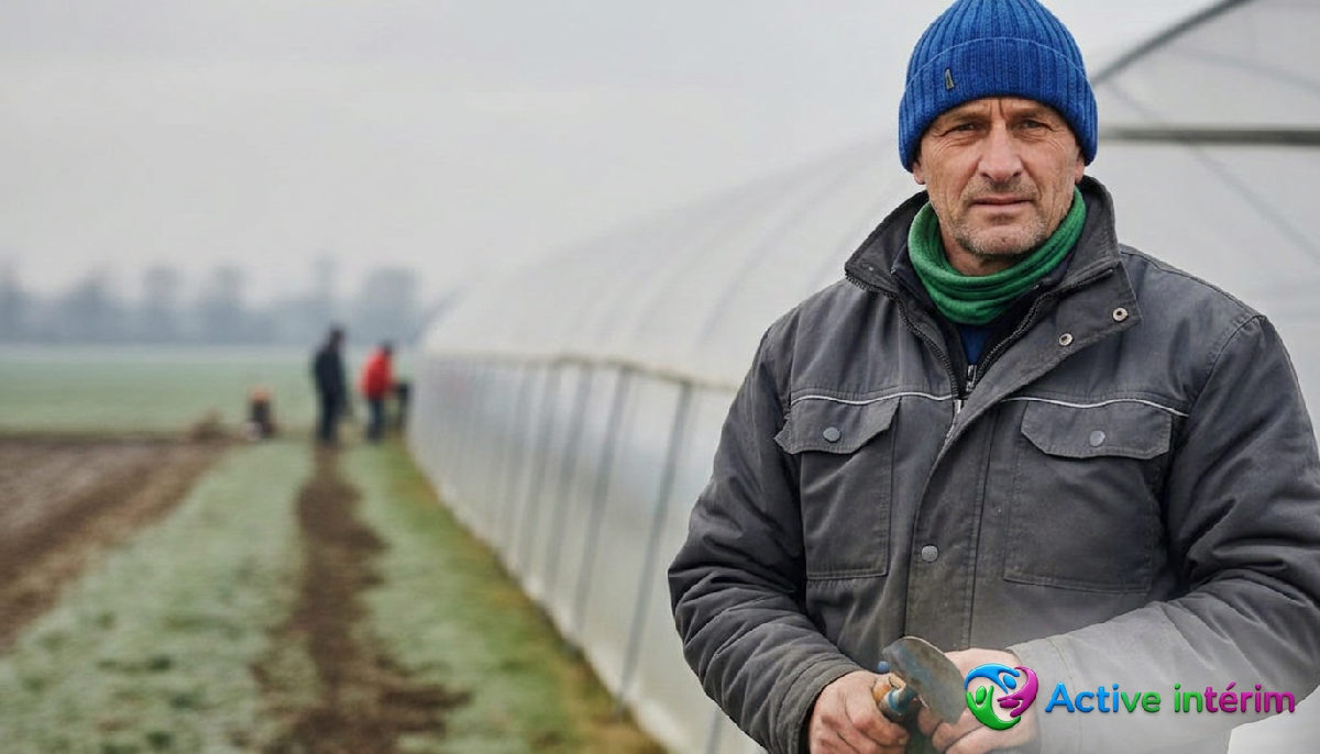 Travailleur agricole roumain qualifié, expert en maraîchage d'hiver.