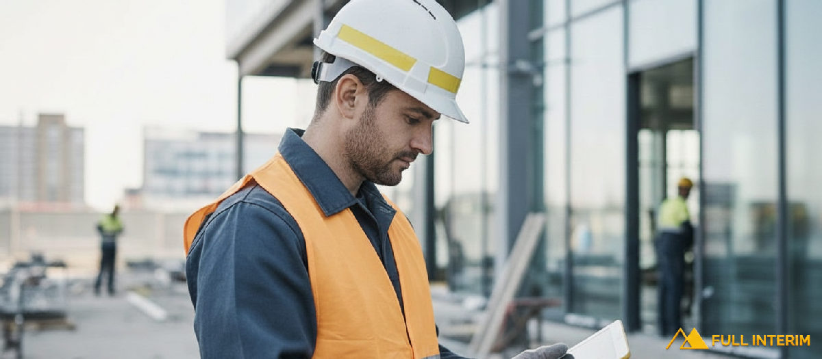 comment évaluer un candidat roumain en France? - Ouvrier qualifié sur un chantier moderne.