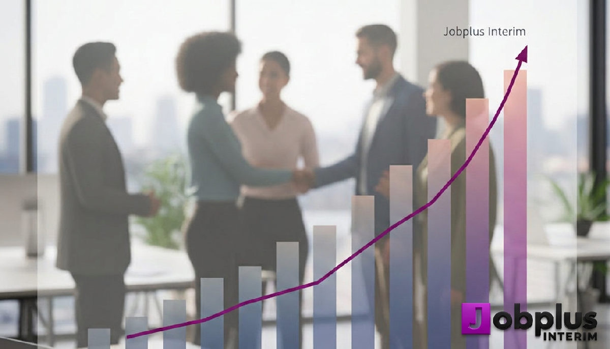 Graphique financier montrant la croissance d'une entreprise française.