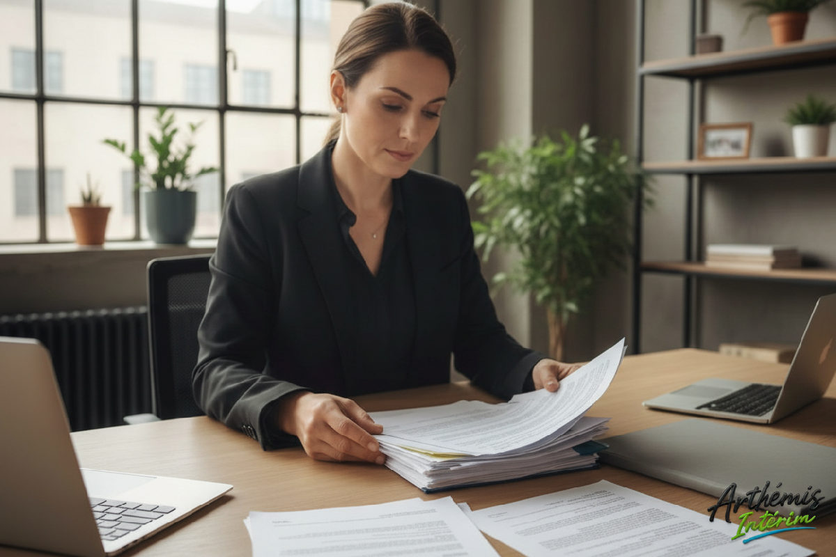 DRH en France examinant des certificats roumains traduits.