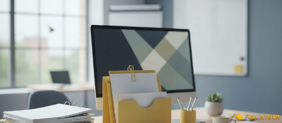 Bureau de gestion viticole bien organisé, documents clairs.