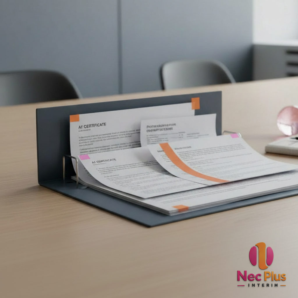 Dossier administratif complet : formulaires A1, contrats et certificats.