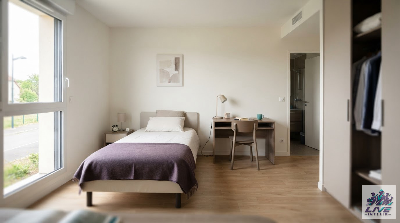 Logement moderne et propre respectant les normes pour les travailleurs détachés.
