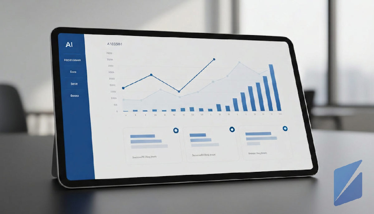 Volteruno AI dashboard shows successful Shopify blog posts and growth.