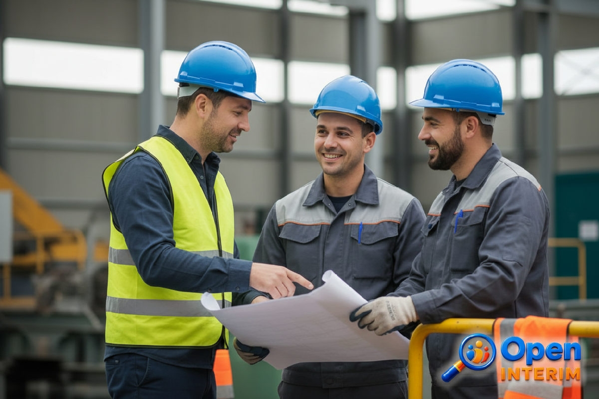 Intégration d'ouvriers roumains sur un site industriel français.