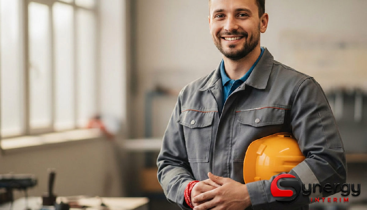 Intérim Roumanie : Optimisation RH et croissance France 1 Technicien roumain compétent et motivé en tenue de travail, souriant.