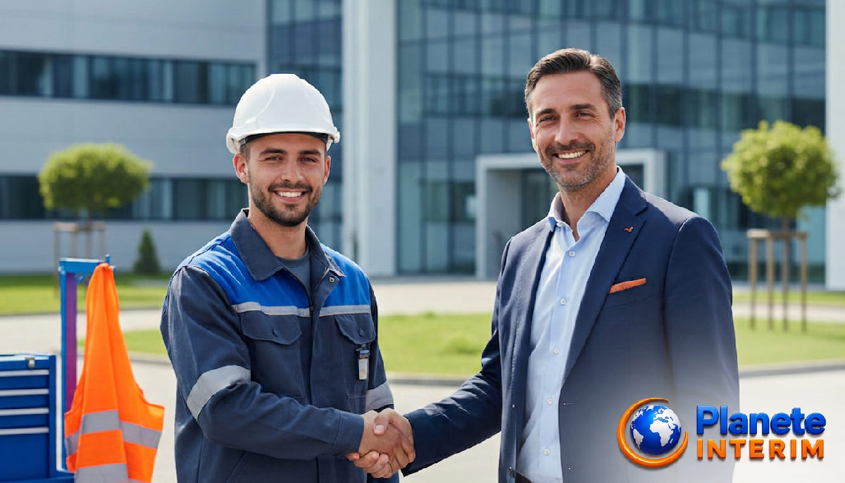 Manager français accueillant un travailleur roumain : intégration réussie.