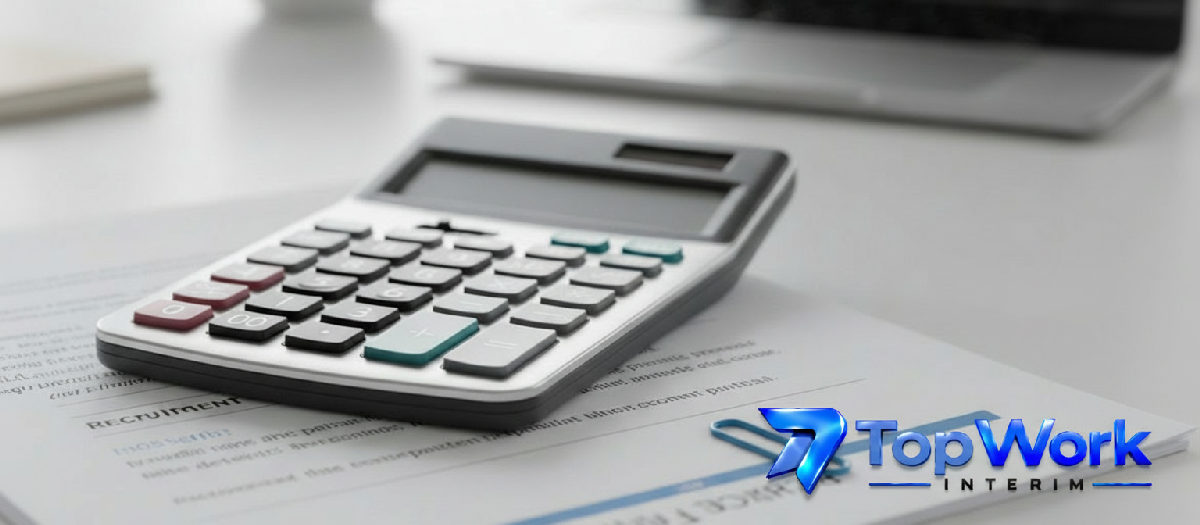 Contrat de recrutement et calculatrice : avantages TopWork Interim.
