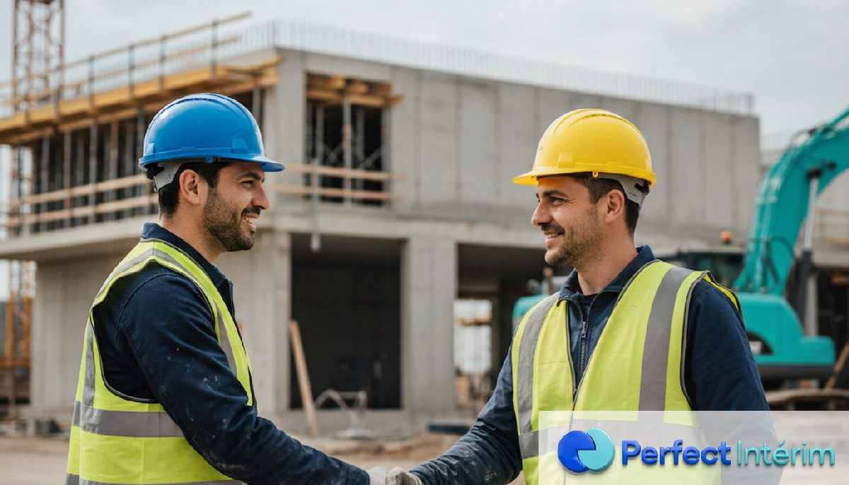 Collaboration réussie entre un responsable français et un travailleur détaché.