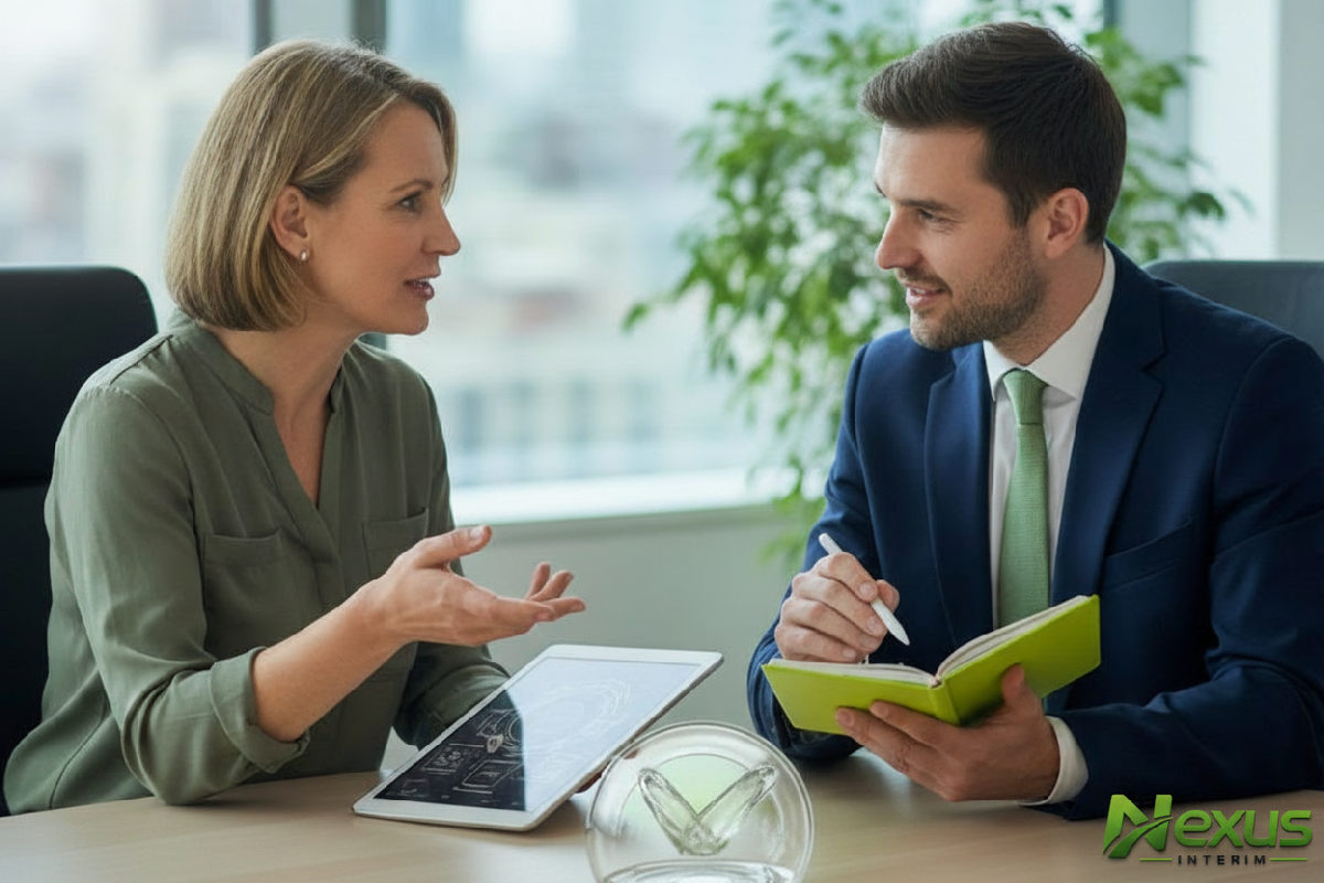 Partenariat Nexus Intérim et PME : communication pour réduire le coût par embauche.