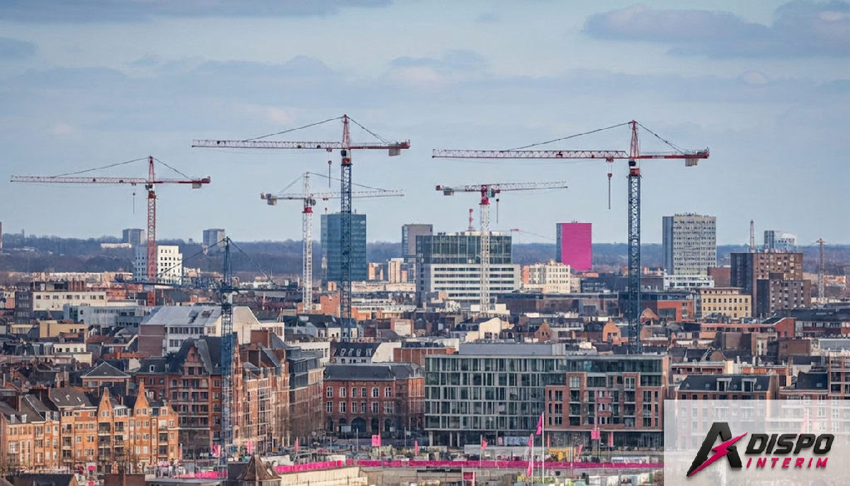 Lille et grues de construction symbolisant le dynamisme.