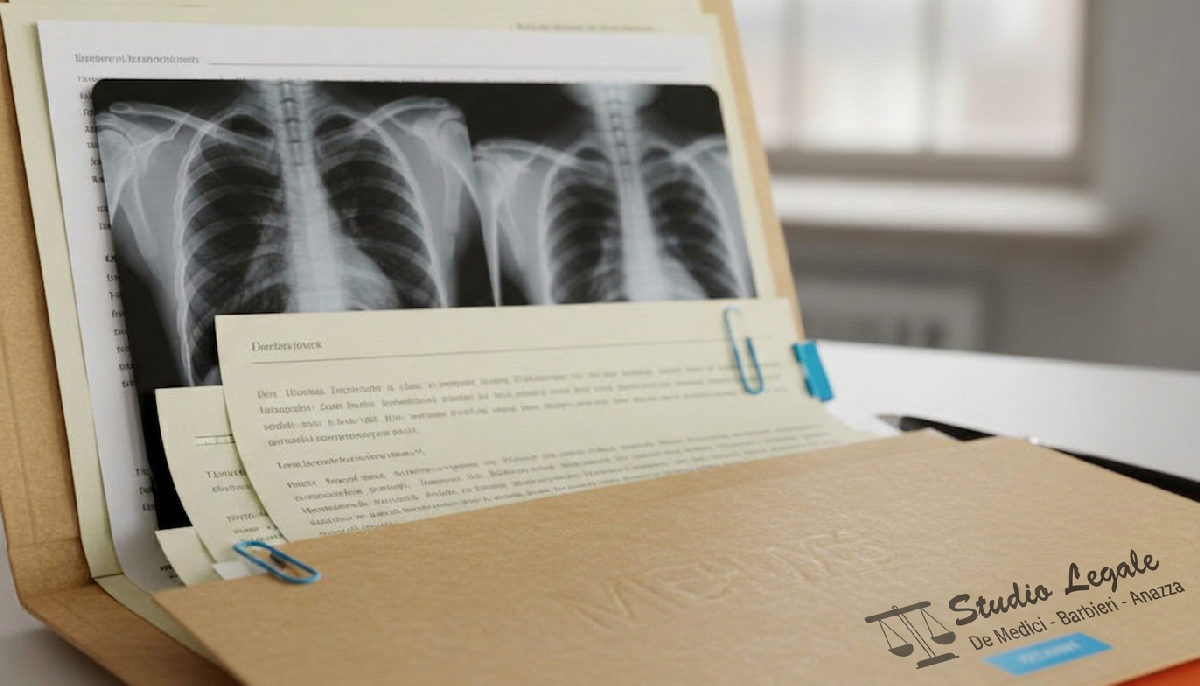 Documenti e radiografie per risarcimento danni incidente stradale.