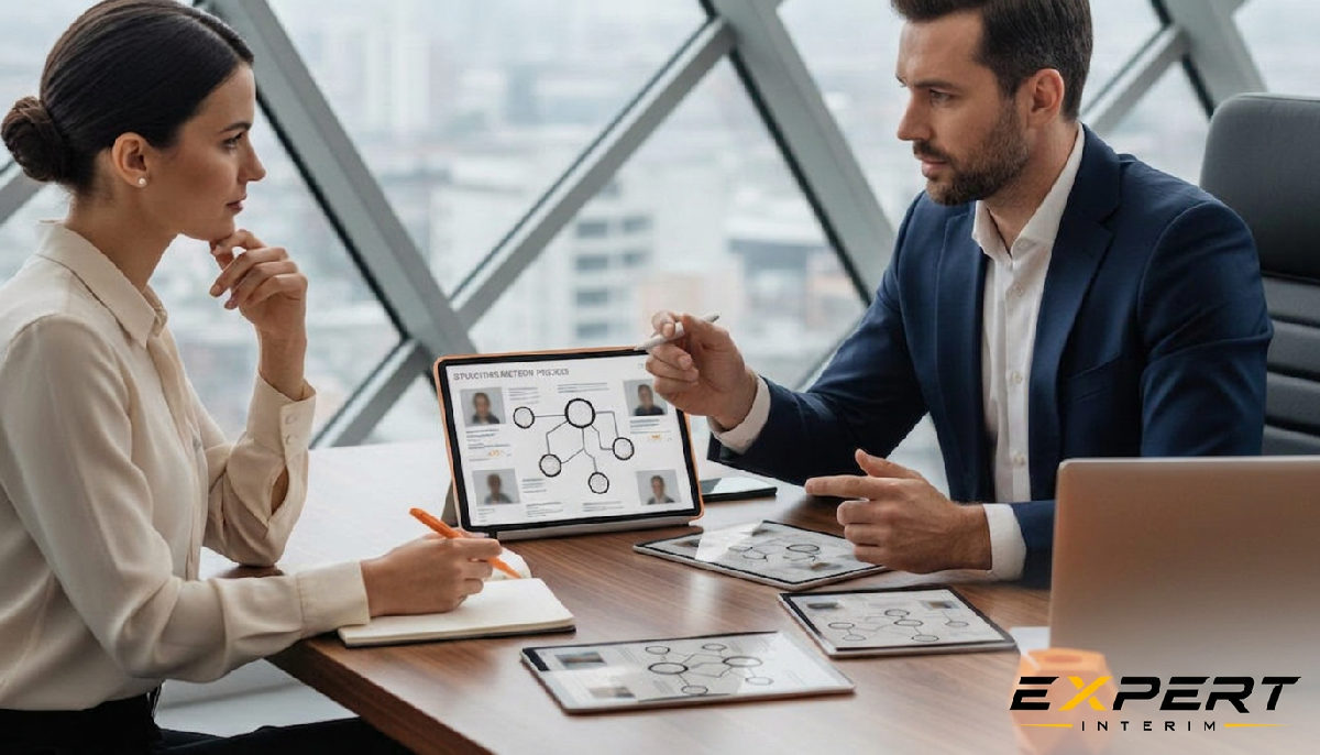 identifier talent recrutement - Recruteur analysant des profils lors d'un entretien.