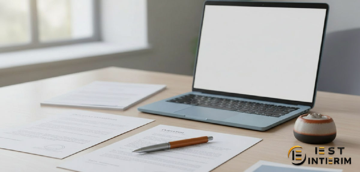 Bureau avec documents administratifs et formulaire A1.