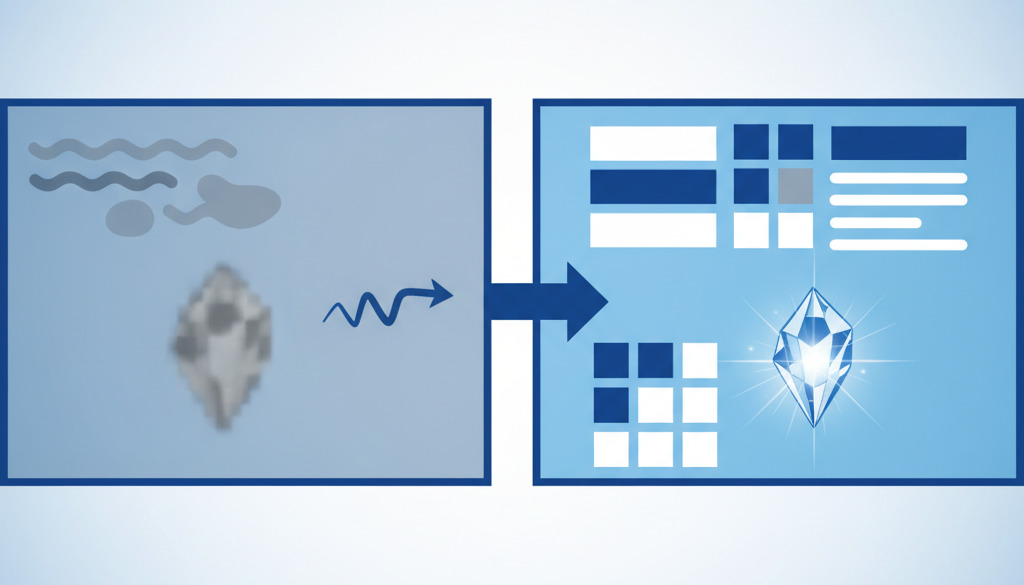Comparing vague vs. detailed AI prompts for content quality.