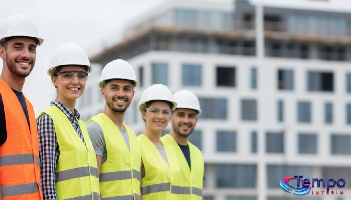Travailleurs roumains souriants en France, symbole de coopération.