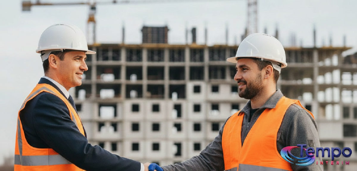 comment recruter des ouvriers roumains qualifiés - Poignée de main sur un chantier : recrutement d'ouvriers roumains qualifiés.