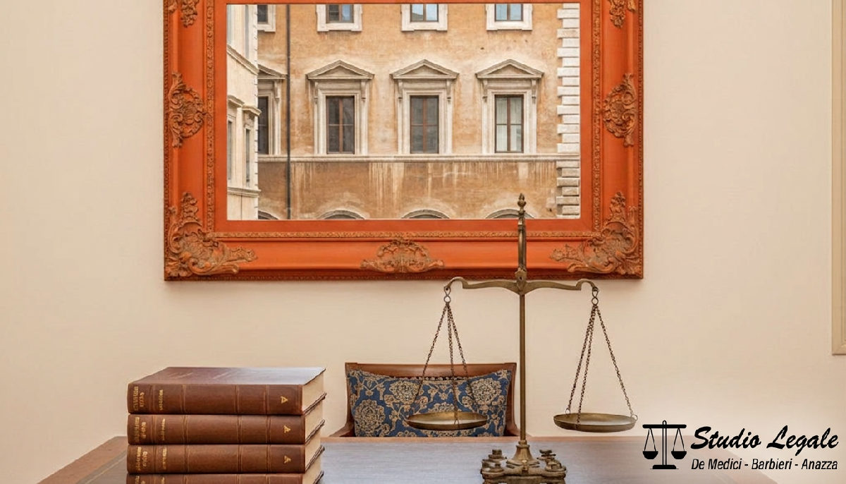 Studio legale a Roma: codici, giustizia, palazzo d'epoca.