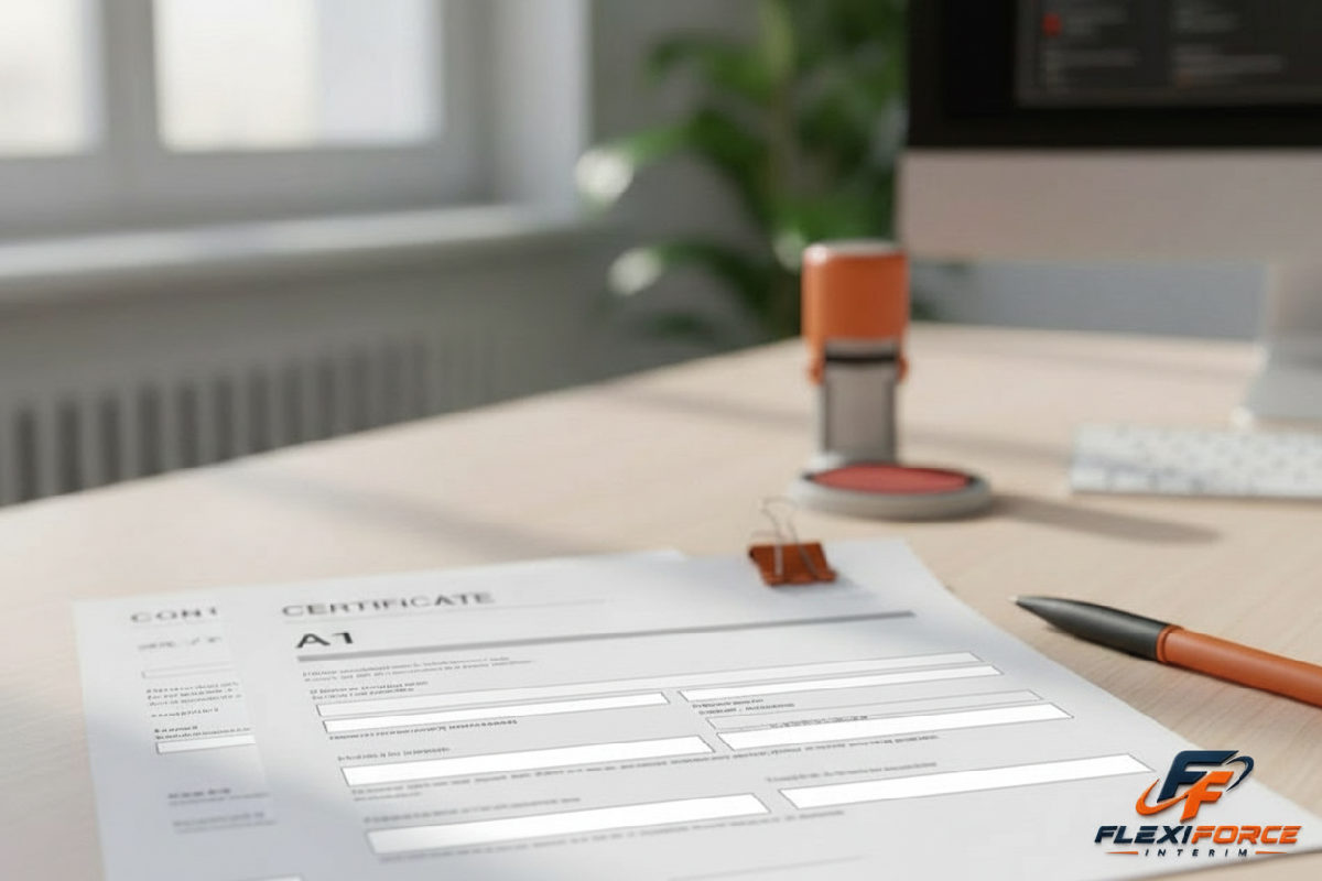 Documents administratifs pour la paie des ouvriers détachés.