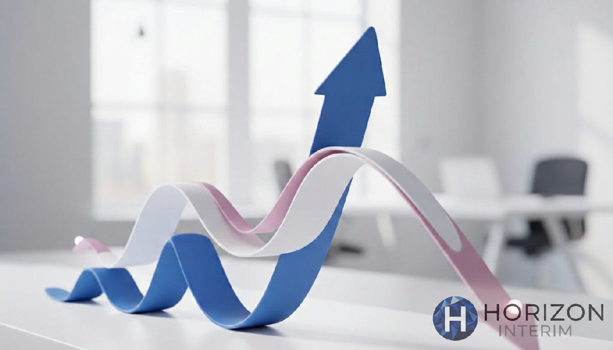 Graphique montrant productivité et réduction des coûts RH.