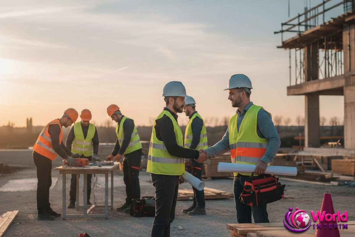 Fin de mission sur un chantier de construction.