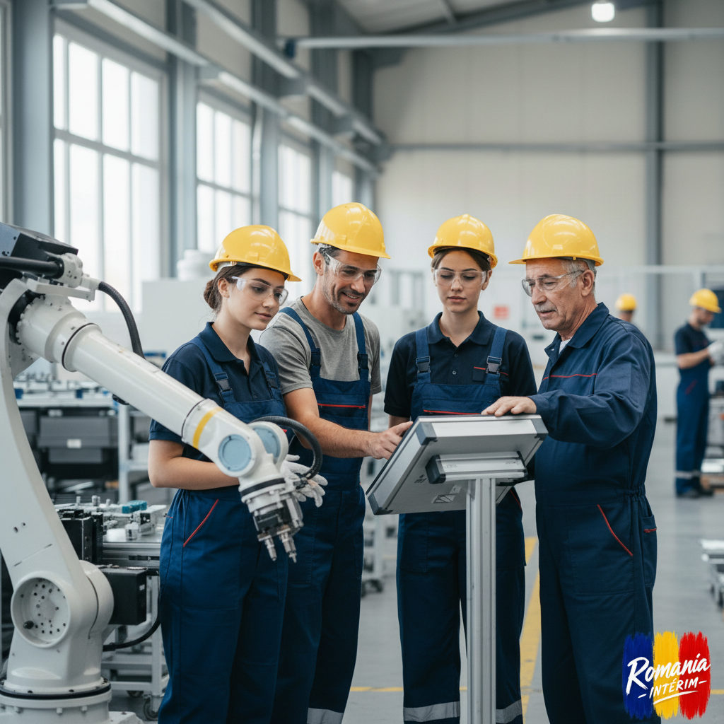 Intégration réussie du personnel intérimaire roumain en France.