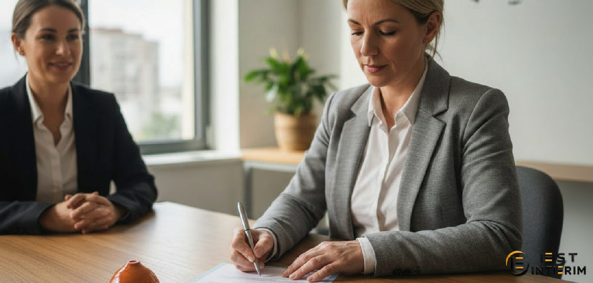Signature de contrat de détachement européen en RH.