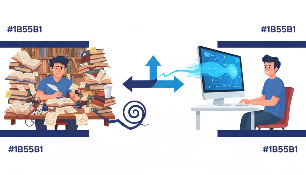 AI content creation is faster and less stressful than traditional writing.