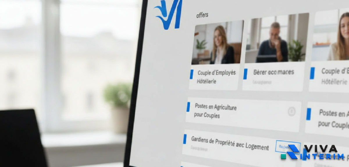 Offres d'emploi en français sur un site de recrutement.