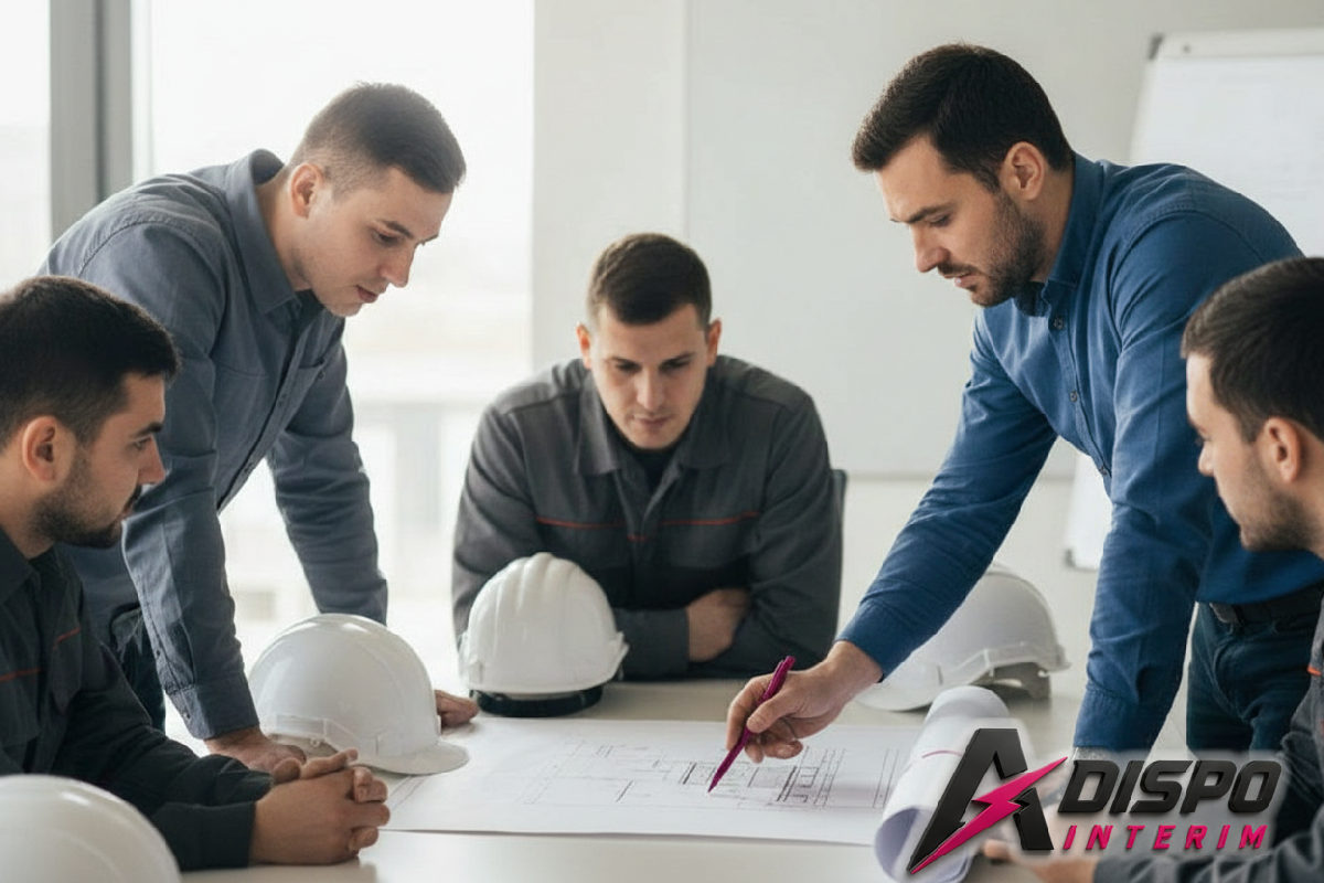 Formation en plans de construction pour travailleurs roumains.