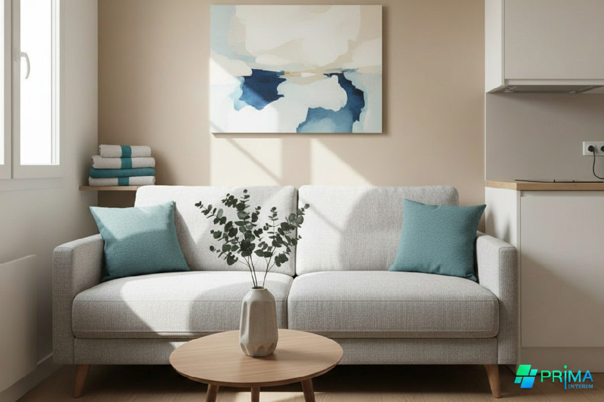 Intérieur de logement décent et moderne pour travailleurs détachés en France.