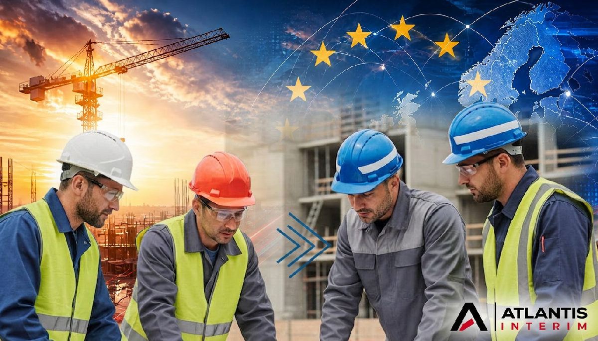 accompagnement travailleurs roumains - Travailleurs roumains qualifiés sur un chantier en France.