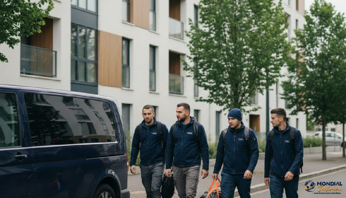 hébergement transport intérimaires roumains France - Travailleurs roumains arrivant en France, hébergement et transport assurés.