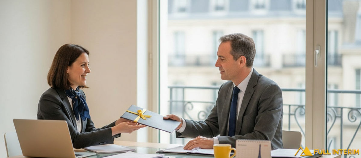 Bureau d'une entreprise de travail temporaire avec des documents.