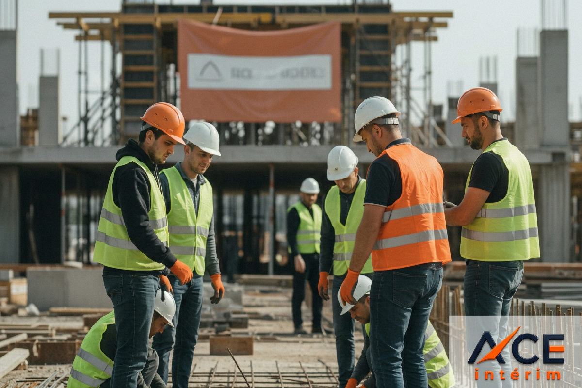gestion temps productivité intérimaires roumains - Chantier animé : gestion efficace des intérimaires roumains et de leur productivité.