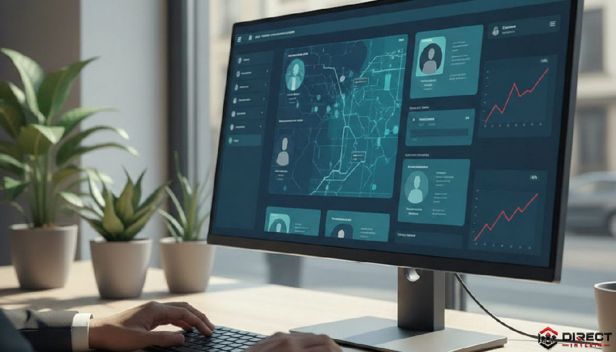 Bureau de recrutement moderne et processus de sélection digitale.