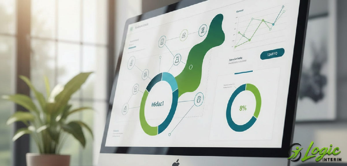 Tableau de bord montrant la simplification de la gestion administrative.
