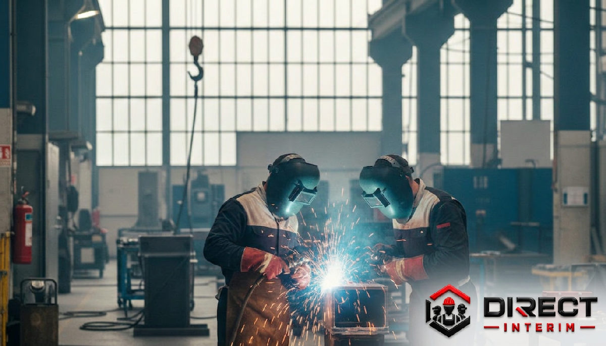 Soudeurs qualifiés travaillant dans une usine française moderne.