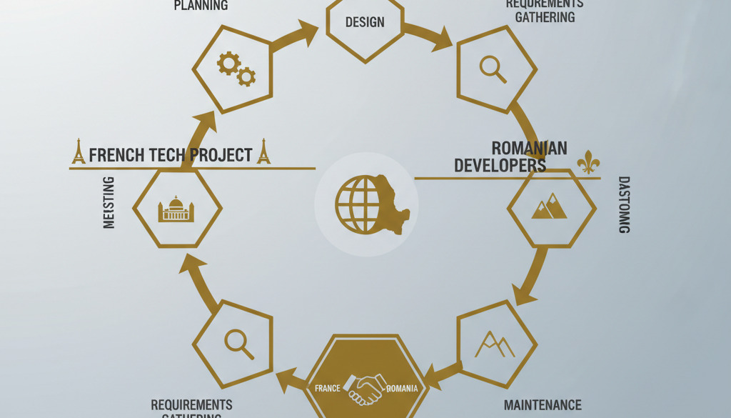 Diagramme du cycle de vie du développement logiciel.