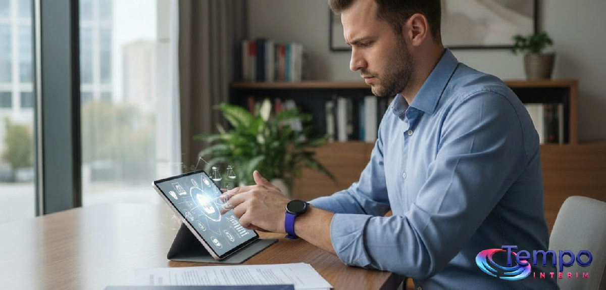 Inspection de conformité numérique sur tablette.