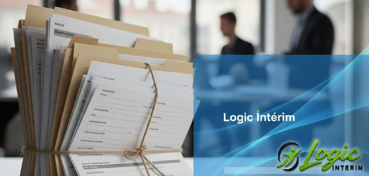 Dossiers administratifs complexes face à une interface Logic Interim simple.