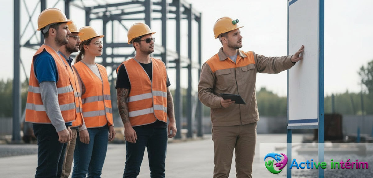 Intégration de travailleurs roumains sur un site industriel.