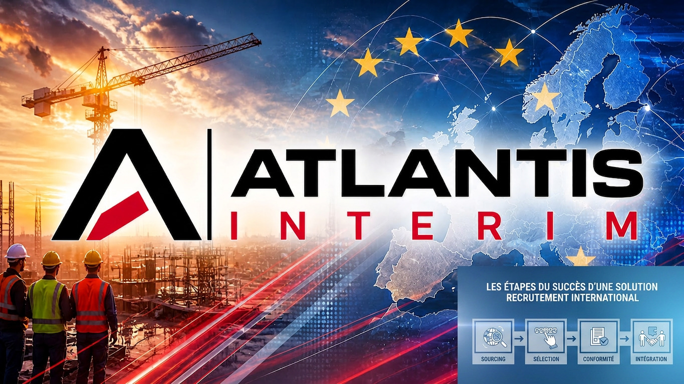 Infographie : étapes clés d'une solution recrutement international.