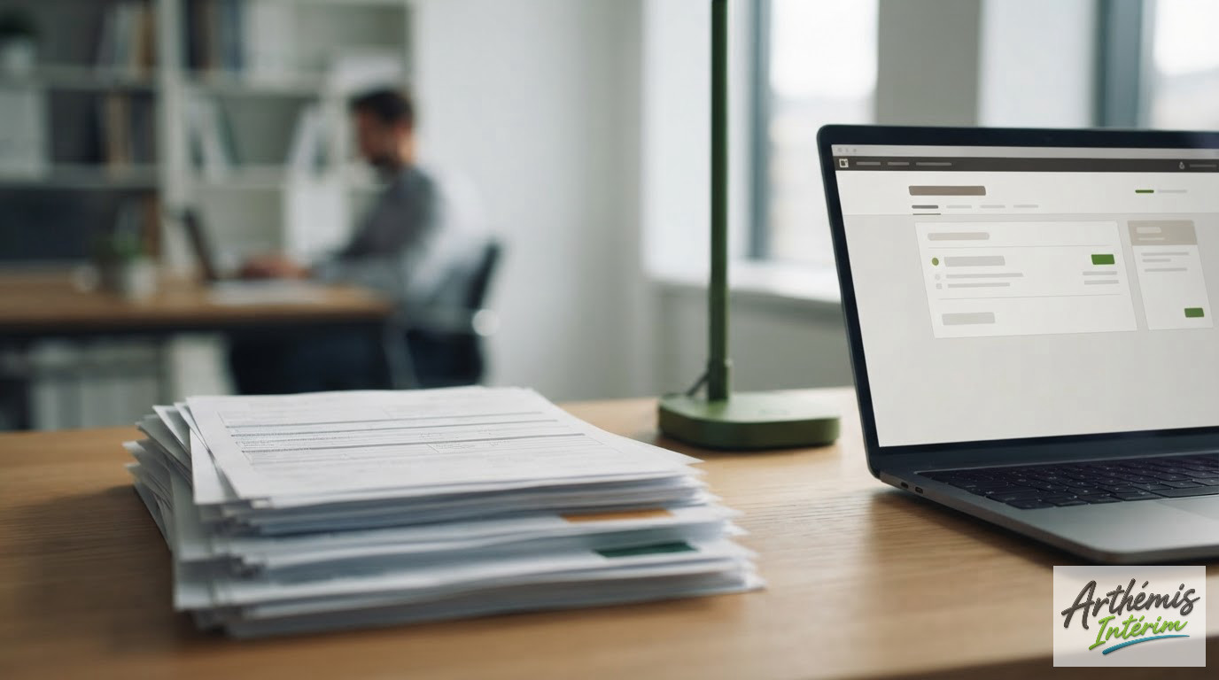 Documents administratifs et interface numérique pour la vérification des permis.