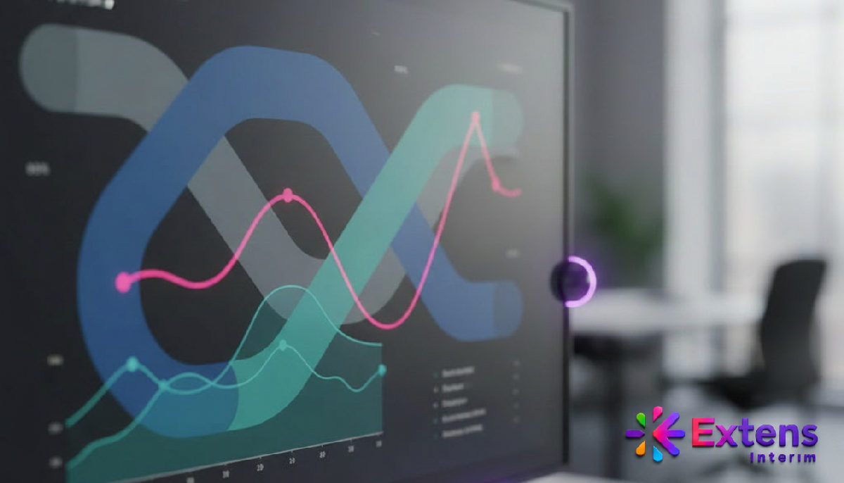 quels kpis agence recrutement interim ? - Tableau de bord RH avec des graphiques de performance.