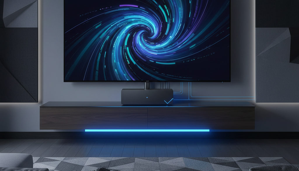 IPTV 4K Streaming – Ein Mann schaut IPTV auf einem 4K-Fernseher.