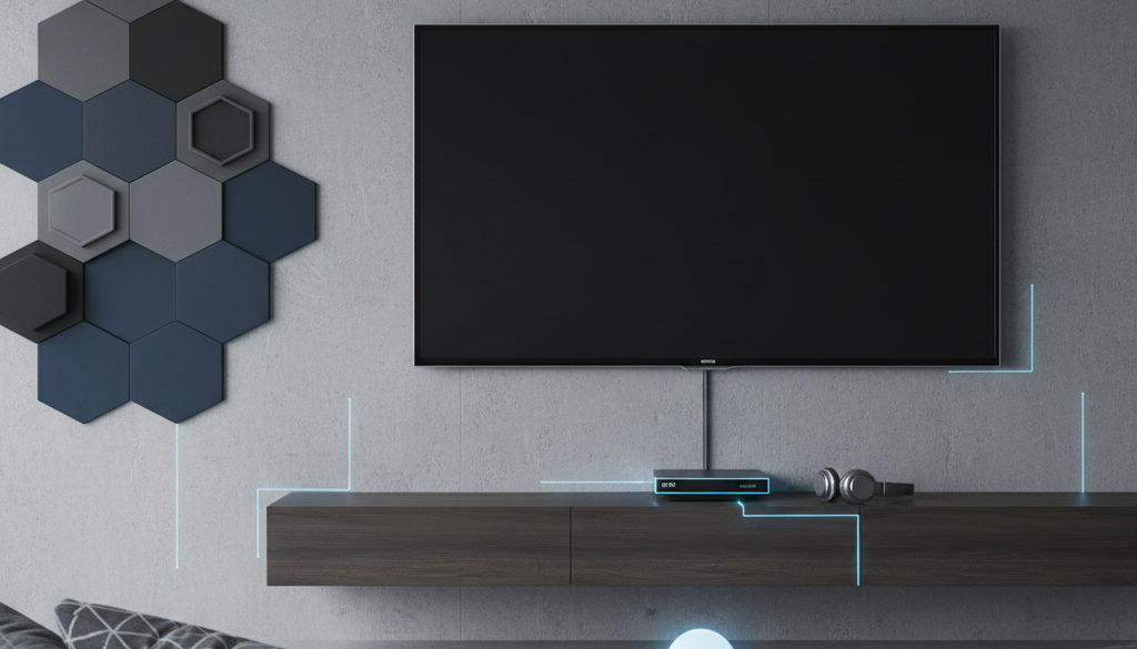 Nahaufnahme eines Smart-TV-Menüs für 4K-Streaming.