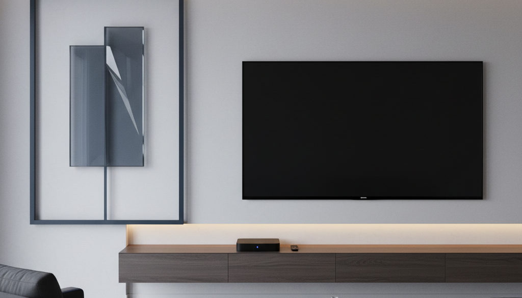 Person genießt hochwertiges 4K-Streaming zu Hause.