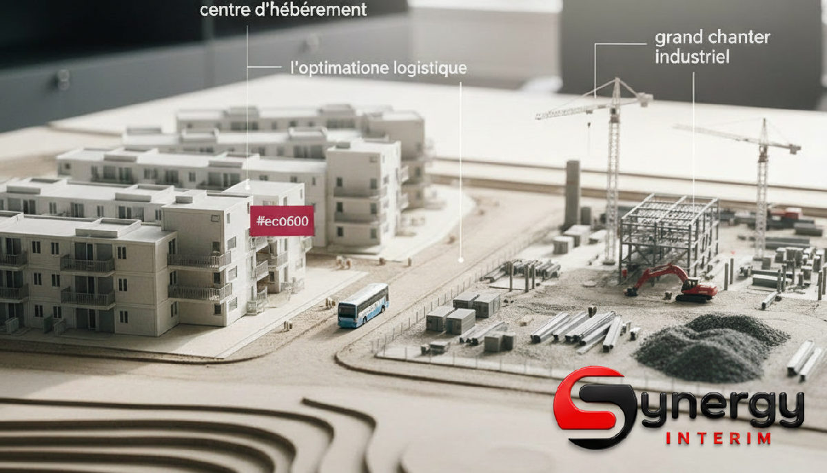 Aide Logement Ouvriers Roumains France : Le Guide Complet 3 Plan de masse : hébergement proche d'un chantier industriel.